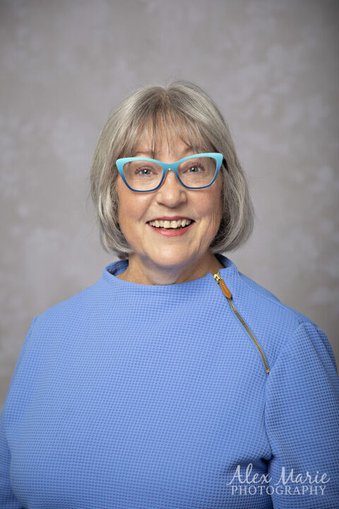 Professional branding headshot for voice-over website